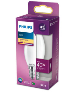 Alternative view of Philips LED Kaarslamp 40W E14 Warm Wit
