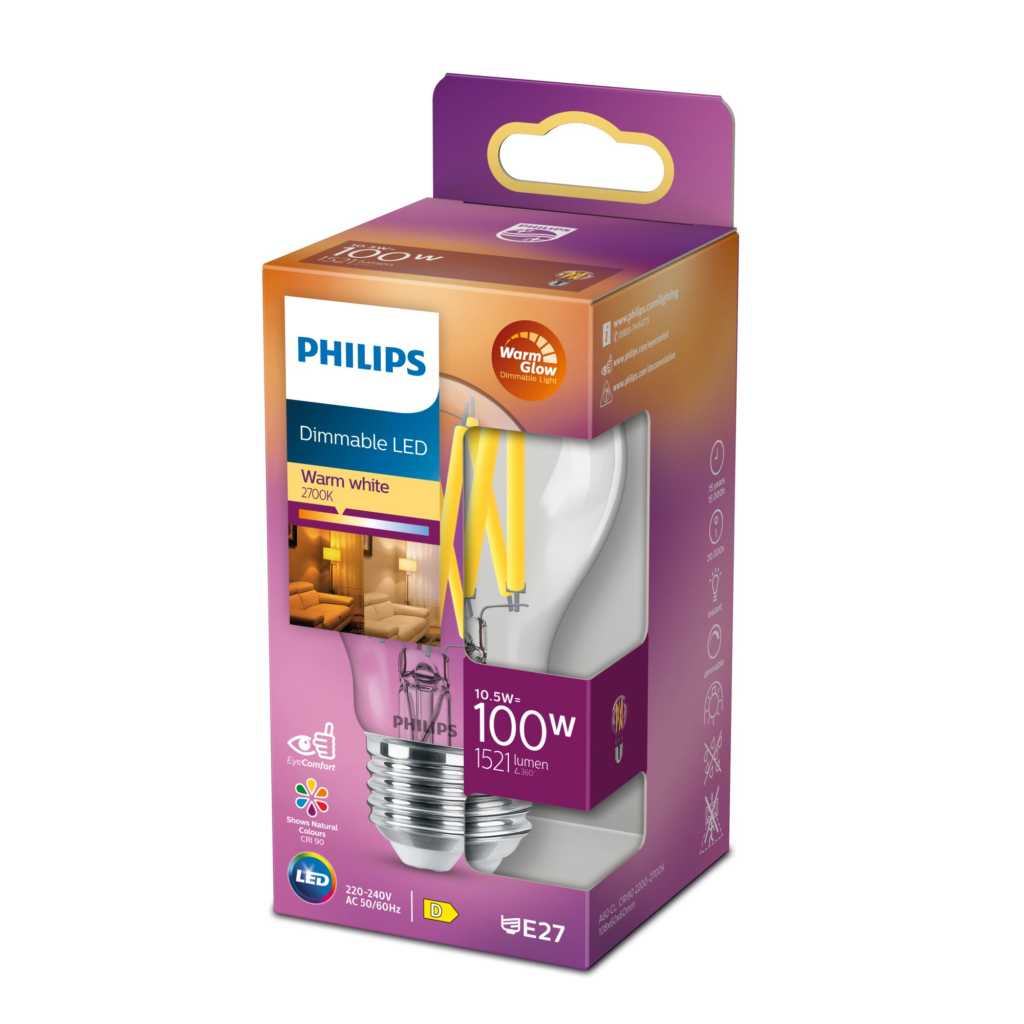 Philips Led Cl A60 Cl Wgd 100w E27 - Image 2