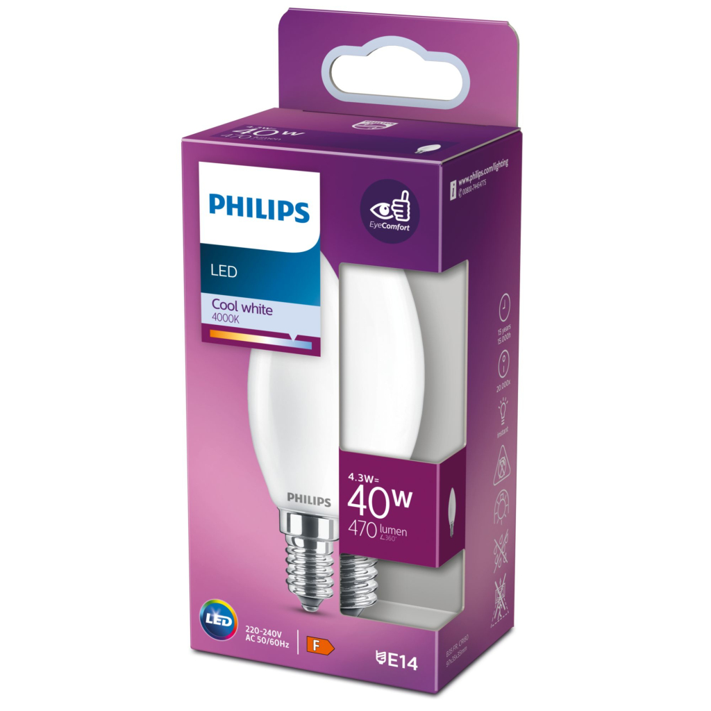 Philips Led Classic 40w E14 Cw B35 Fr Nd Rfsrt4 Verlichting - Image 4