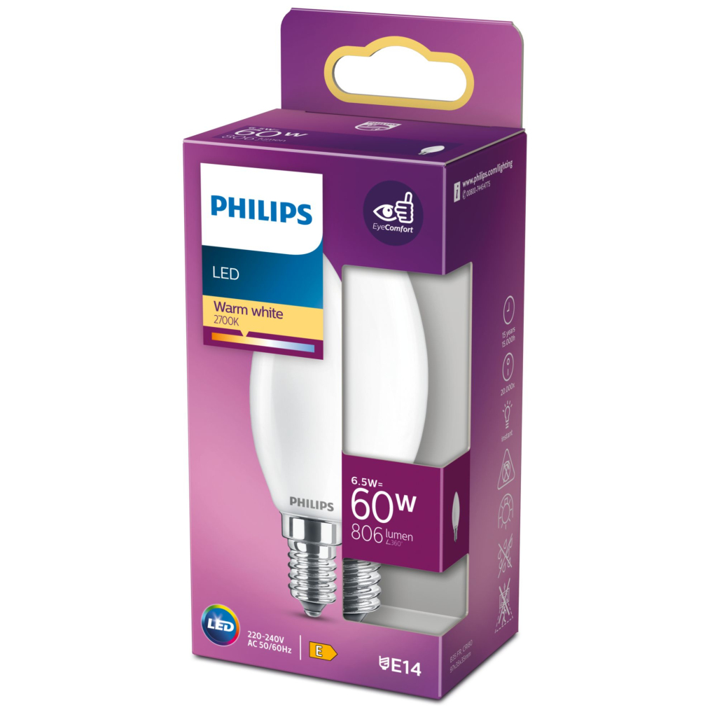 Philips Led Classic 60w E14 Ww B35 Fr Nd Srt4 Verlichting - Image 4