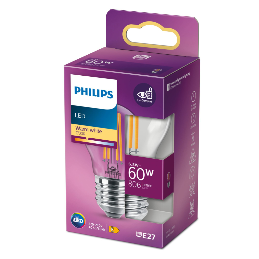 Philips Led Classic 60w E27 Ww P45 Cl Nd Srt4 Verlichting - Image 3