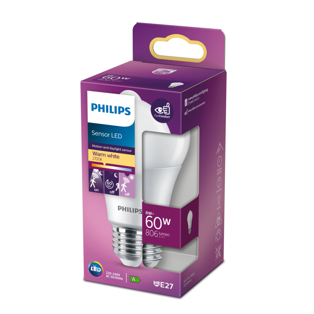 Philips Led Sensor Fr Nd 60w E27 - Image 2
