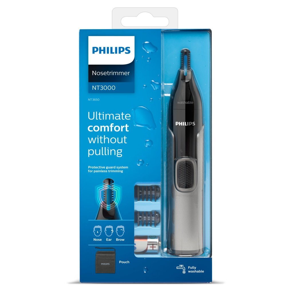 Philips NT3650/16 Series 3000 Neus-Oor- en Wenkbrauwtrimmer Zwart/Grijs - Image 2
