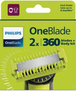 Alternative view of Philips QP624/50 OneBlade 360 Vervangmesjes 2 Stuks Limoen/Zilver