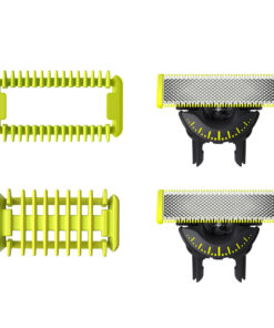 Philips QP624/50 OneBlade 360 Vervangmesjes 2 Stuks Limoen/Zilver