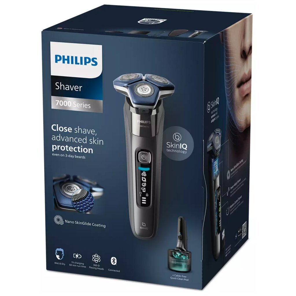 Philips S7887/55 Shaver series 7000 Elektrisch Scheerapparaat Chroom/Blauw - Image 2