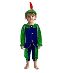 Pietenpak 110-116 Groen/Blauw