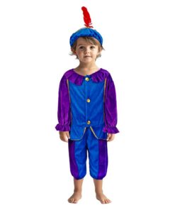 Pietenpak 110-116 Paars/Blauw