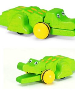 Pintoy Houten Pull-Back Krokodil 13