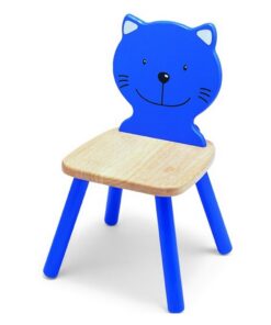 Pintoy P99231 Houten Stoel Blauwe Kat
