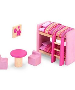 Pintoy Roze Kinderkamer voor Poppenhuis