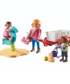 Alternative view of Playmobil 71258 Starter Pack City Life Kinderoppas Bolderwagen