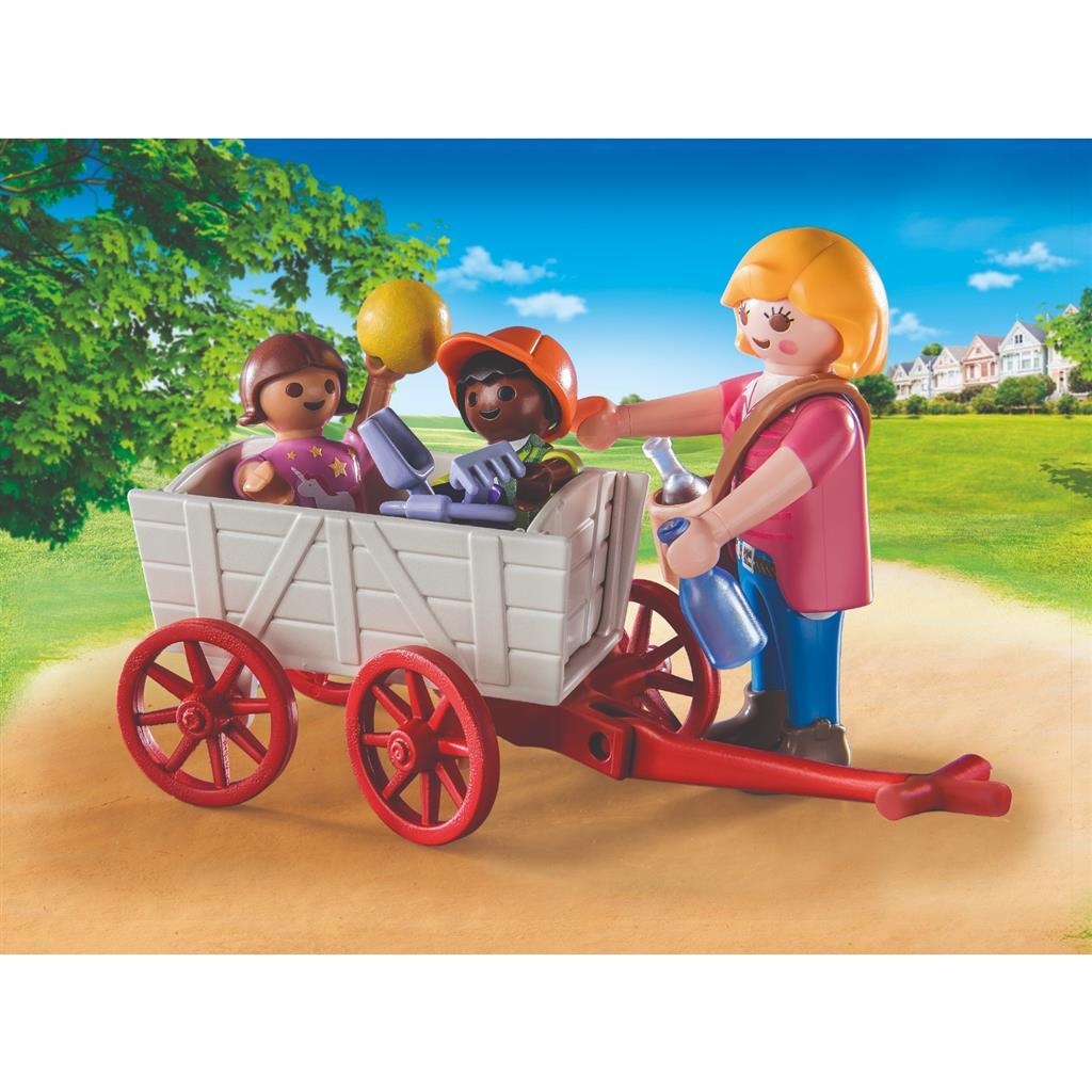 Playmobil 71258 Starter Pack City Life Kinderoppas Bolderwagen - Image 3
