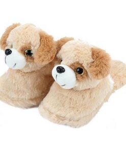 Alternative view of Pluche Kinderpantoffels Hond Maat 25-27 Beige