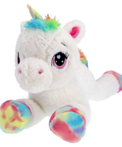 Pluchiez Knuffel Eenhoorn Liggend 80 cm Wit