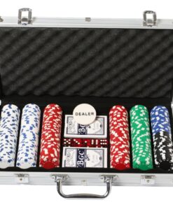 Alternative view of Poker Set in Aluminium Koffer