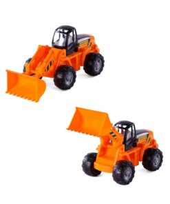 Alternative view of Polesie Volvo Vrachtwagen met Bulldozer Oranje/Zwart