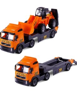Polesie Volvo Vrachtwagen met Bulldozer Oranje/Zwart