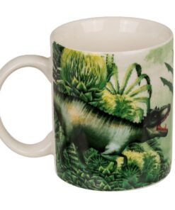 Alternative view of Porseleinen Dinosaurus Mok