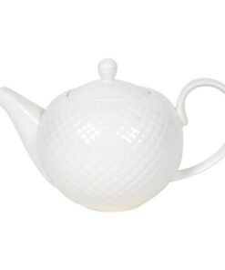 Porseleinen Theepot Diamond 900 ml Wit