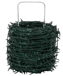 Prikkeldraad op rol 100 m groen