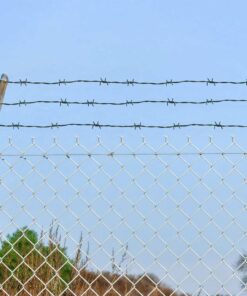 Prikkeldraad op rol 100 m groen