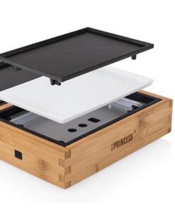 Alternative view of Princess 104040 Dinner4 All Pure Gourmetstel Zwart/Bamboe