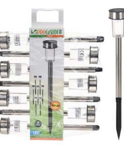 Pro Garden Solarlamp 360mm Rvs Set Van 7stuks