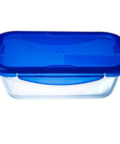 Alternative view of Pyrex Cook & Go Glazen Ovenschaal + Deksel 24x18x6 cm Transparant/Blauw