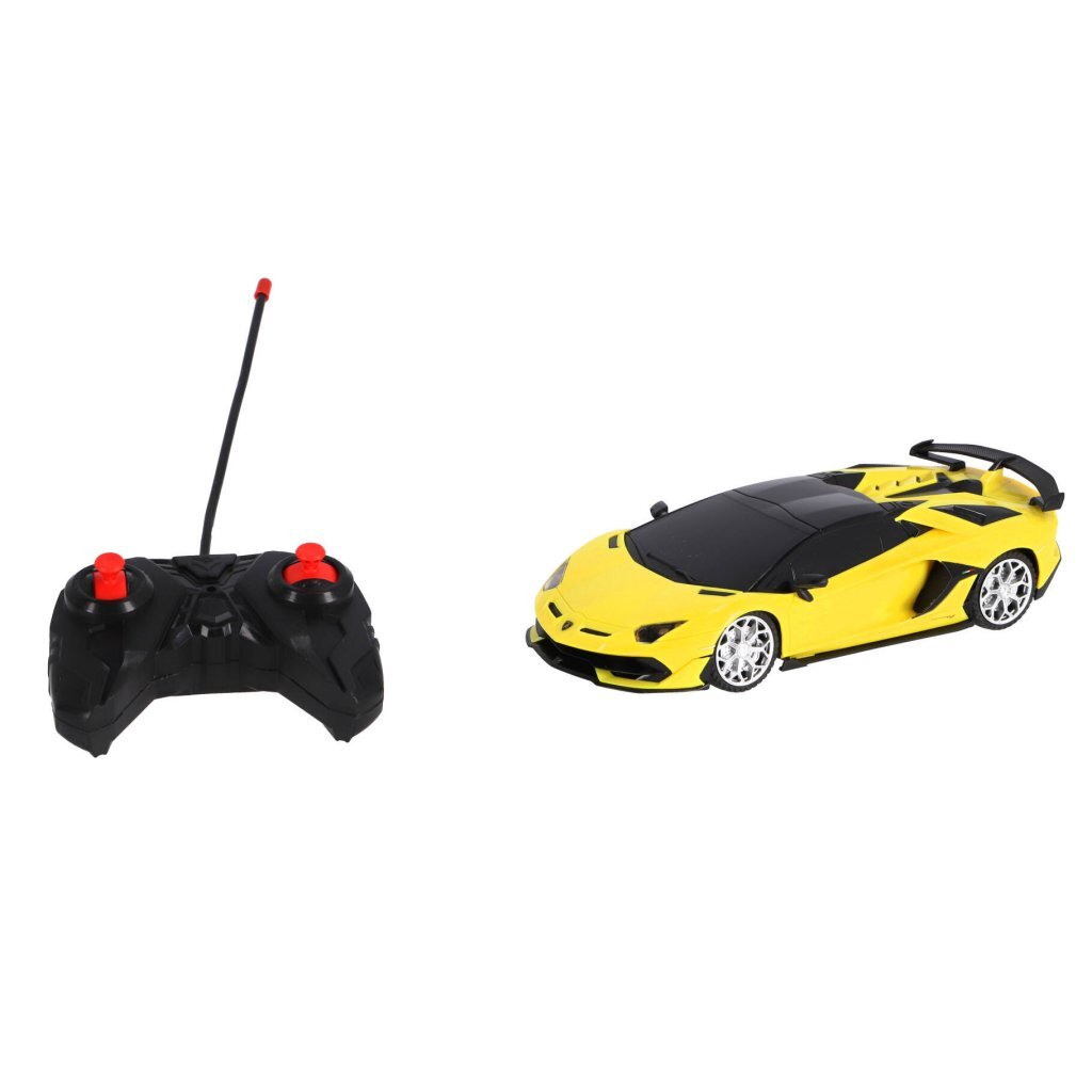 RC Lamborghini Aventador SVJ Roadster 1:24 + Licht Geel - Image 2