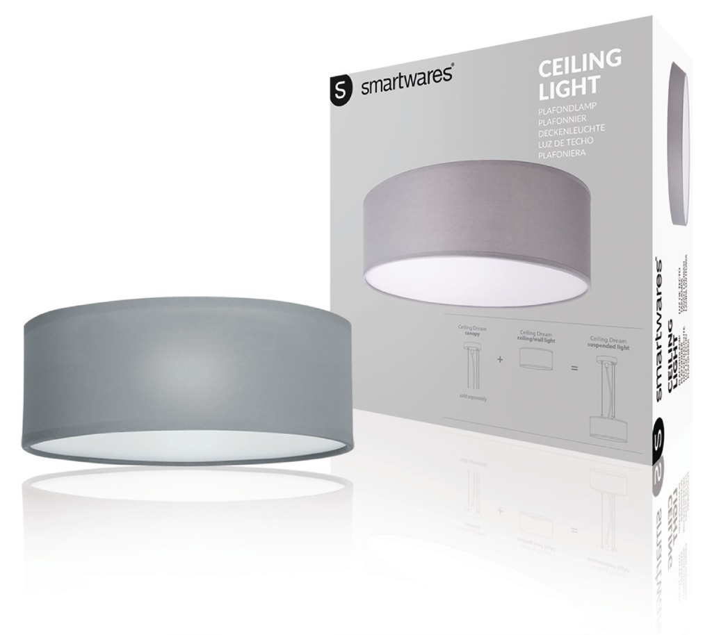 Ranex RA-1000465 Mia Led Plafond Lamp 30cm Grijs - Image 2