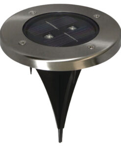 Alternative view of Ranex Ra-5000389 Ronde Led Solar Grondspot Geborsteld Rvs Glas