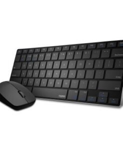 Alternative view of Rapoo 9000M Multimodus Draadloze Ultraslanke Desktop Combo Set QWERTY Zwart