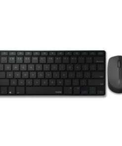 Rapoo 9000M Multimodus Draadloze Ultraslanke Desktop Combo Set QWERTY Zwart