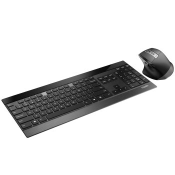 Rapoo 9900M Wireless Ultra-slim Multi-Mode-Deskset UI Black - Image 3