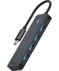 Rapoo USB-C naar USB-A Hub Zwart
