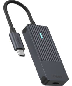 Alternative view of Rapoo USB-C naar USB-C Hub Zwart