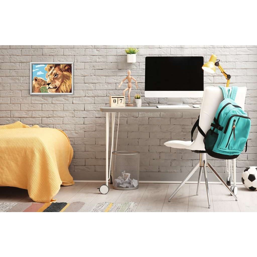 Ravensburger CreArt Schilderen op Nummer Leeuw met Baby - Image 5
