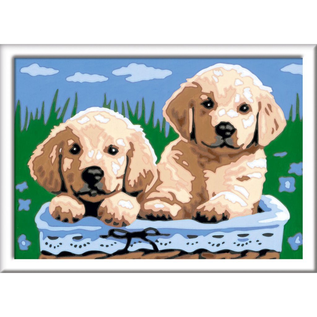 Ravensburger CreArt Schilderen op Nummer Schattige Puppy's - Image 2