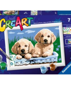 Ravensburger CreArt Schilderen op Nummer Schattige Puppy's