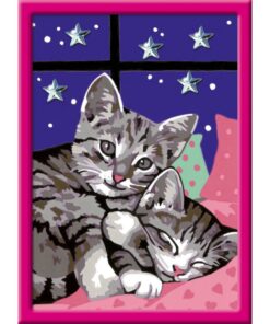 Alternative view of Ravensburger CreArt Schilderen op Nummer Slapende Poezen Glitter