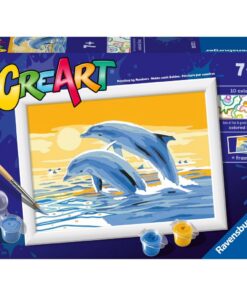 Ravensburger CreArt Schilderen op Nummer Springende Dolfijnen