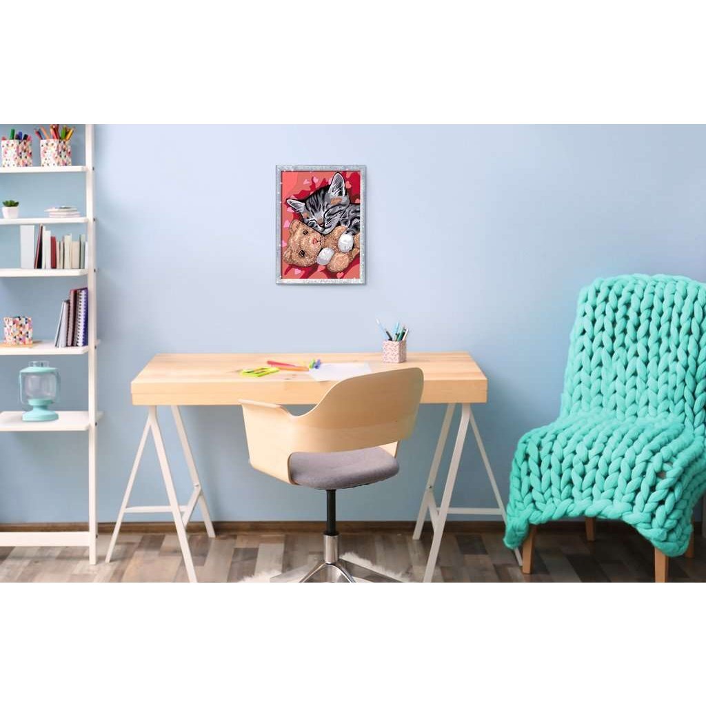 Ravensburger CreArt Schilderen op Nummer Vredige Poes - Image 4