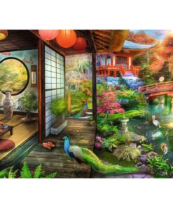 Alternative view of Ravensburger Puzzel Theehuis in Japanse Tuin 1000 Stukjes