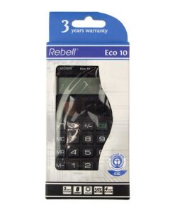 Alternative view of Rebell RE-ECO10-BX Calculator ECO 10 Zwart