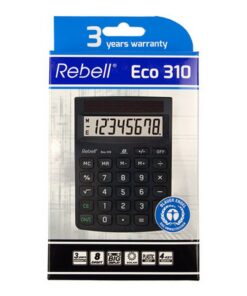 Alternative view of Rebell RE-ECO310-BX Calculator ECO 310 Zwart