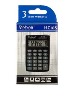 Alternative view of Rebell RE-HC108-BX Calculator HC108 Zwart
