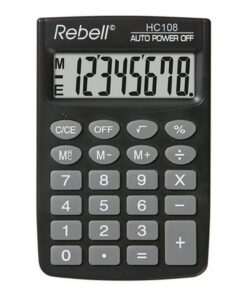 Rebell RE-HC108-BX Calculator HC108 Zwart