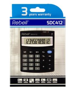 Alternative view of Rebell RE-SDC412-BX Calculator SDC412 Zwart
