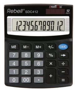 Rebell RE-SDC412-BX Calculator SDC412 Zwart